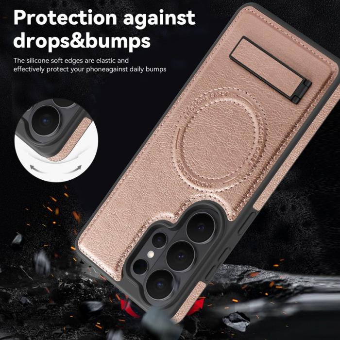 OEM - Mobilskal för Samsung Galaxy S26 Ultra Magnetiskt med Kickstand - Roséguld