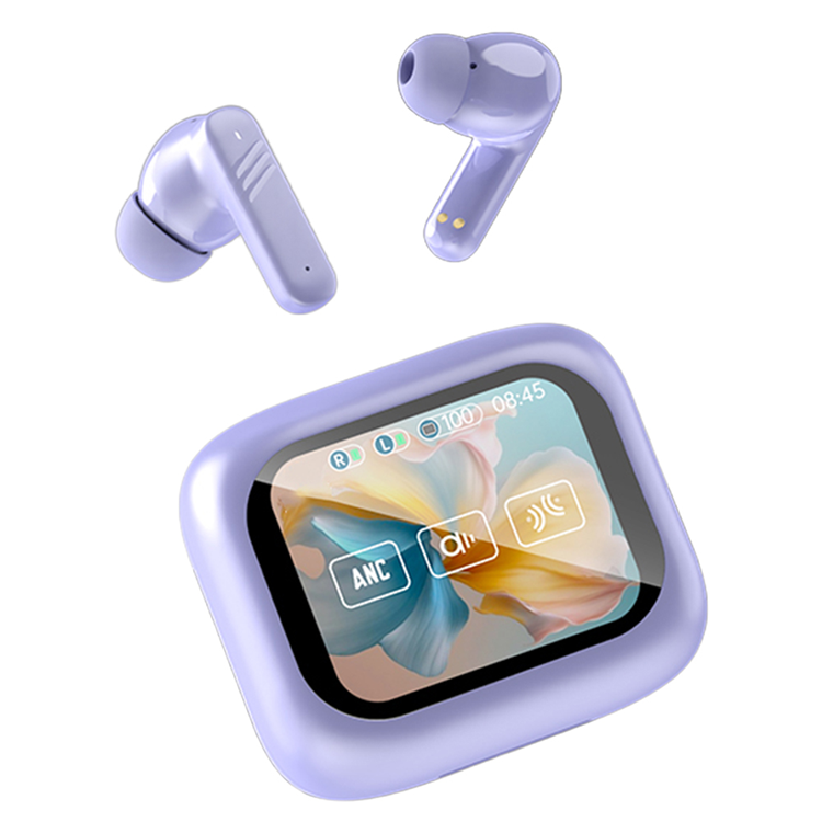 TWS Trådlösa Bluetooth-Hörlurar 5.0 In-Ear ANC + ENC LX-10 (Lila) | 5566 | AlltMobil