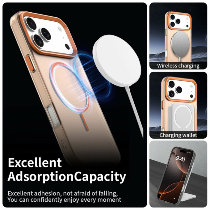 A-One Brand - iPhone 17 Pro Max Mobilskal MagSafe Candy Color - Orange