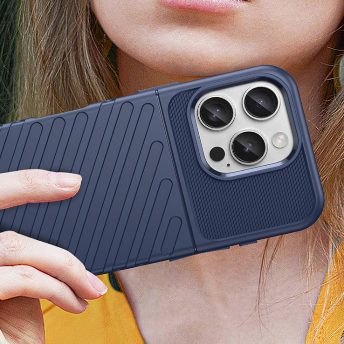 OEM - iPhone 16 Pro Max Mobilskal Silikon Thunder - Blå