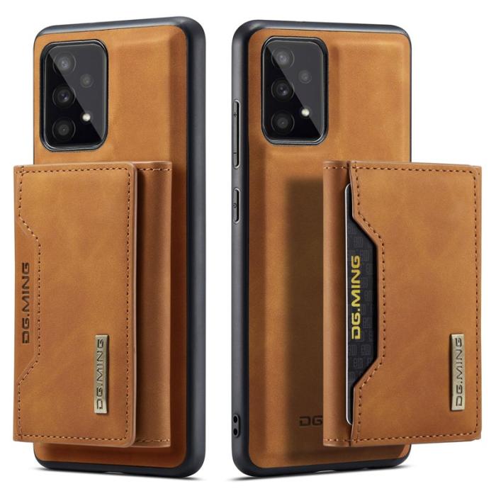 DG.MING - DG.MING 2-in-1 Konstläder Plånboksfodral Samsung A53 5G Brun