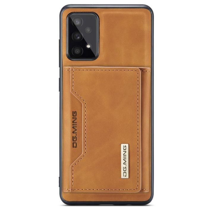 DG.MING - DG.MING 2-in-1 Konstläder Plånboksfodral Samsung A53 5G Brun