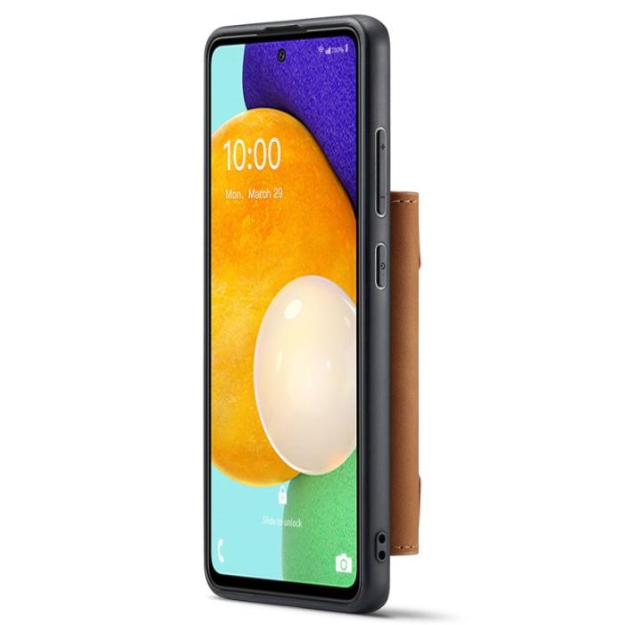 DG.MING - DG.MING 2-in-1 Konstläder Plånboksfodral Samsung A53 5G Brun
