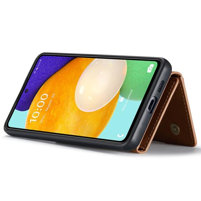 DG.MING - DG.MING 2-in-1 Konstläder Plånboksfodral Samsung A53 5G Brun