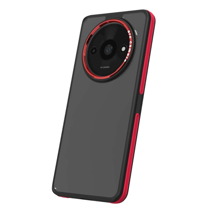 OEM - Xiaomi Redmi A3 4G Mobilskal Crystal Black - Röd