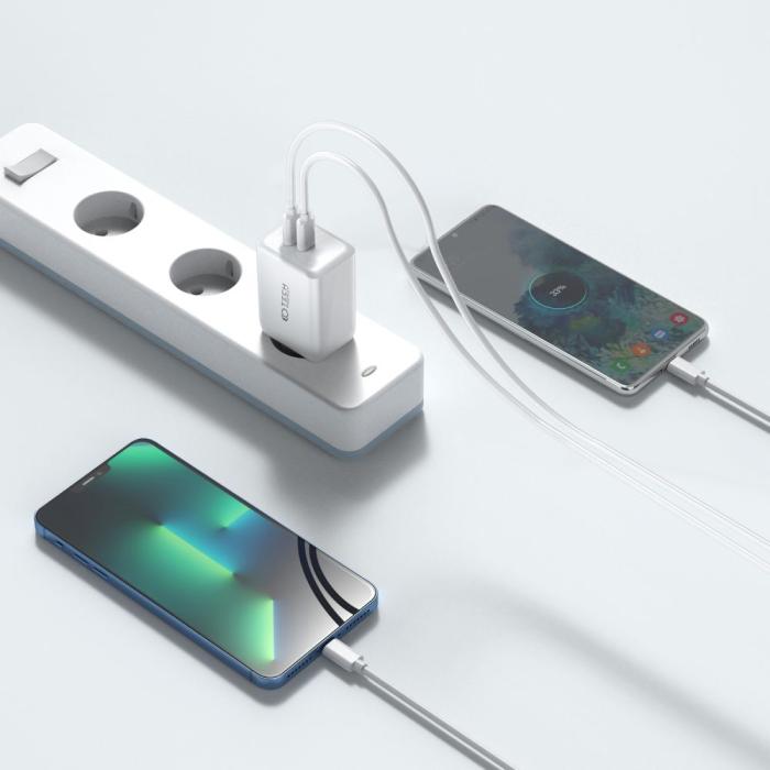 UTGATT - Tech-Protect Nätverksladdare C35W 2-Port - Vit