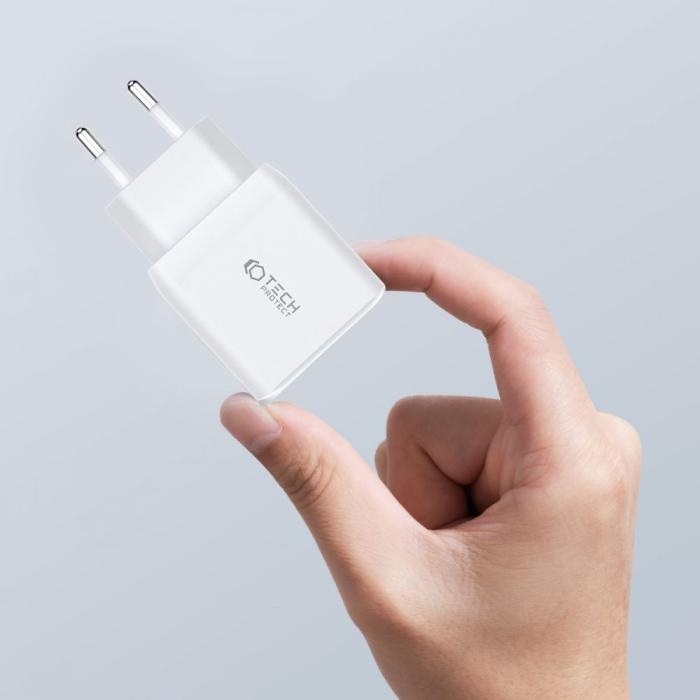 UTGATT - Tech-Protect Nätverksladdare C35W 2-Port - Vit