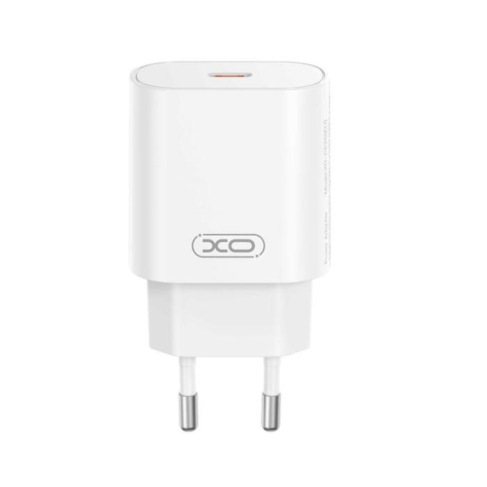 XO - XO Snabbladdare 25W USB-C med Lightning Kabel CE25 PD - Vit