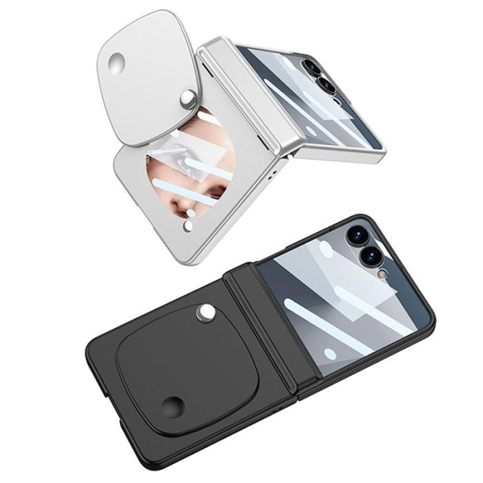 GKK - GKK Samsung Galaxy Z Flip7 Fodral - Magnetisk - Silver