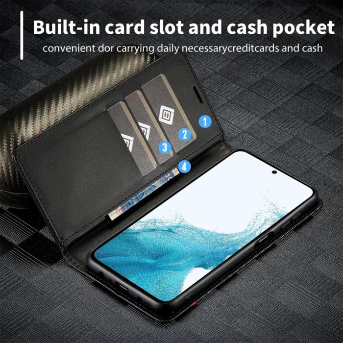 LC.imeeke - LC.IMEEKE Samsung Galaxy A17 5G Plånboksfodral Konstläder - Vit