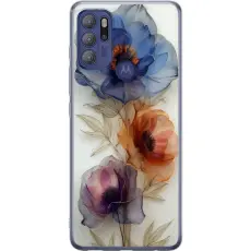 Gustaf - Mobilskal till Motorola Moto G60S med Silkesblommor