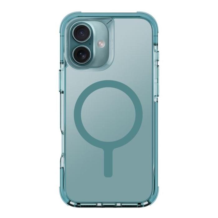 UNIQ - UNIQ iPhone 16 Plus Mobilskal MagSafe Combat - Blågrönt