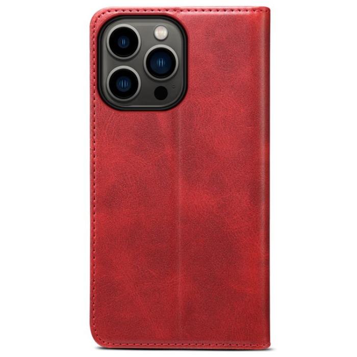 SUTENI - SUTENI iPhone 14 Pro Plånboksfodral Magnetic Kickstand - Röd