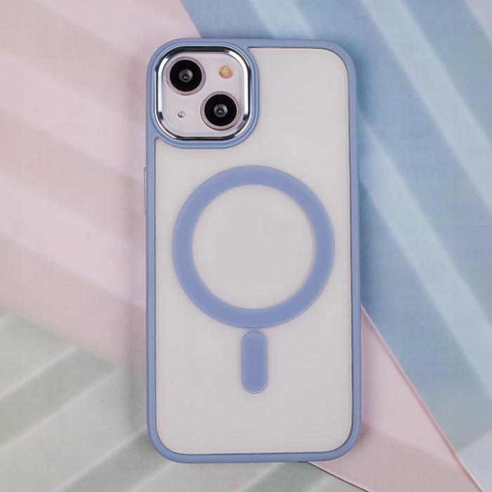 OEM - iPhone 16 Pro Max Mobilskal MagSafe Satin Clear - Blå
