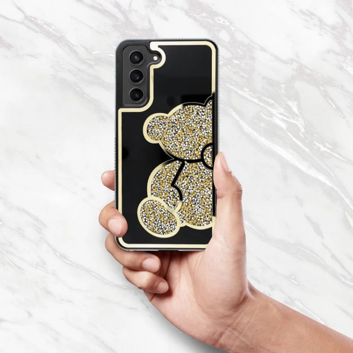 OEM - Galaxy S25 Plus Mobilskal Teddy Bear - Guld