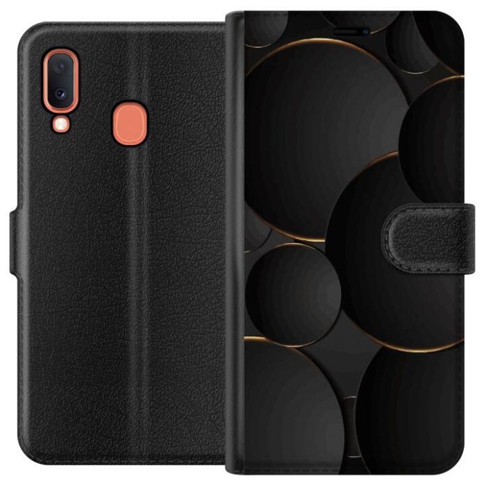 iSecrets - Plånboksfodral till Samsung Galaxy A20e med Lyxig Cirklar