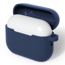A-One Brand - AirPods Pro 3 Skal Med Carabiner Silikon - Midnattsblå