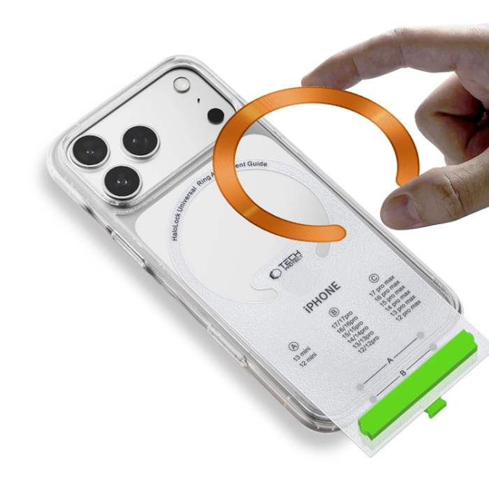 Tech-Protect - Tech-Protect 2-Pack MagSafe Magnetic Ring MMP-210 - Svart/Orange