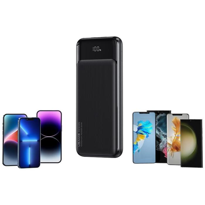 USAMS - USAMS Powerbank 20000mAh XY Series - Svart