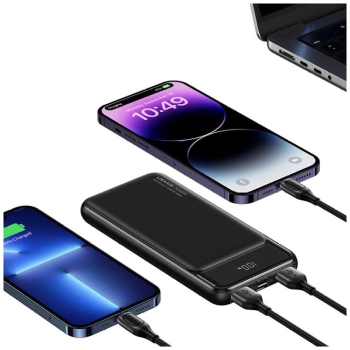 USAMS - USAMS Powerbank 20000mAh XY Series - Svart