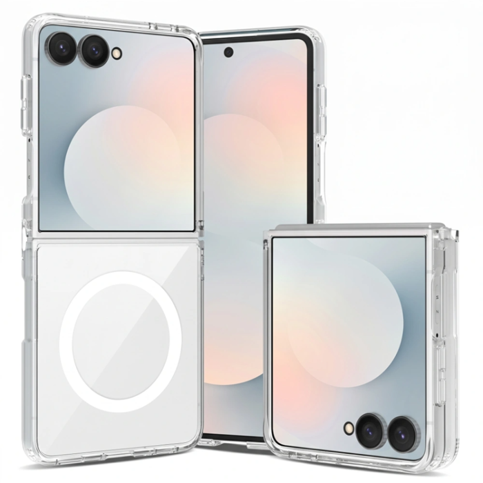 SupCase - Tech-Protect Mobilskal Magsafe För Galaxy Z Flip 8 Flexair Hybrid - Clear