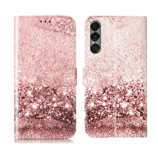A-One Brand - Sony Xperia 1 VII Plånboksfodral Marble Painted - Roséguld