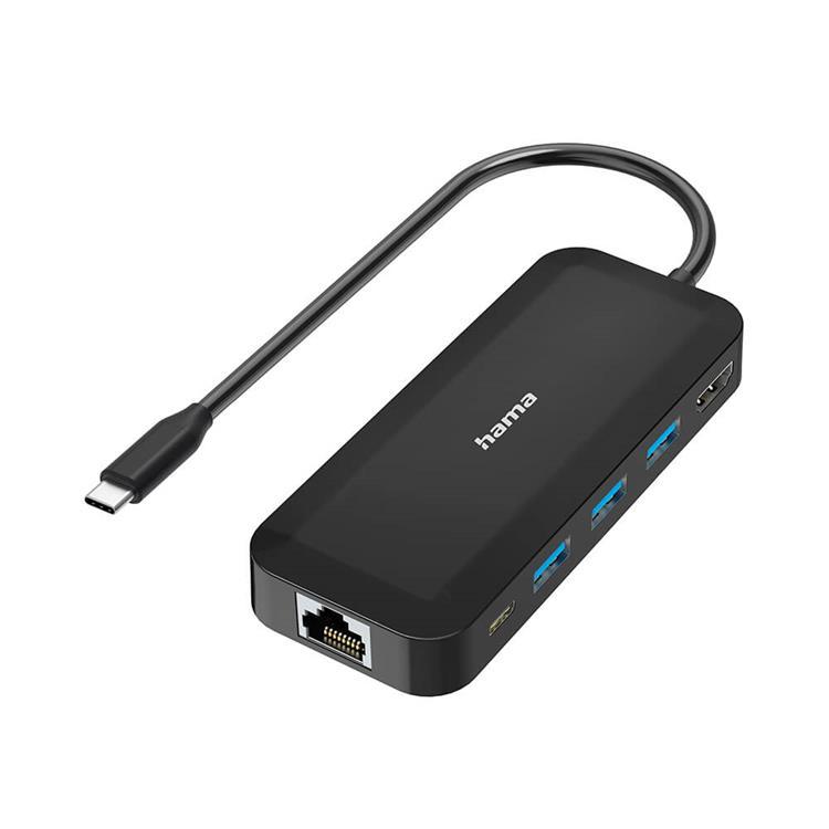 HAMA USB-C Hubb Multi 6x Portar USB-A USB-C HDMI LAN | 505295 | AlltMobil