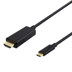 UTGATT1 - Deltaco USB-C Till HDMI 4K Kabel 1m - Svart