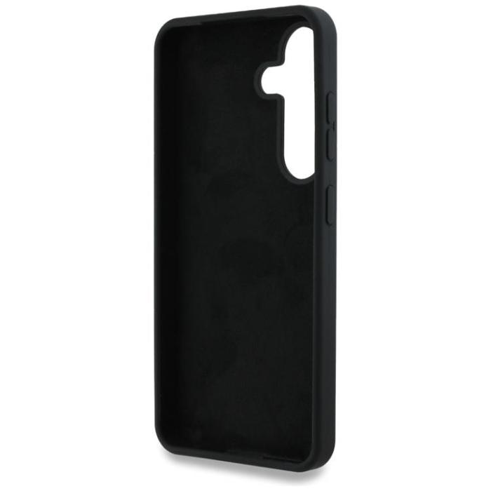 Guess - Guess Galaxy S25 Mobilskal Silikon Big 4G Bottom Script - Svart
