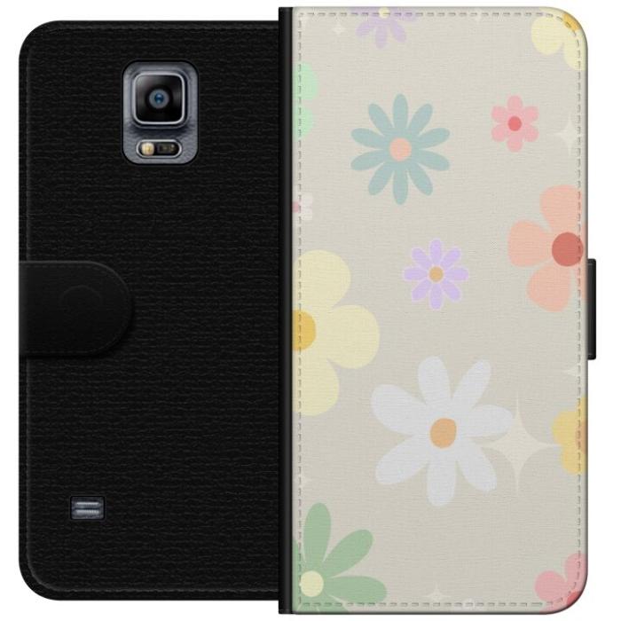 iSecrets - Plånboksfodral till Samsung Galaxy Note 4 med fejdande blommor