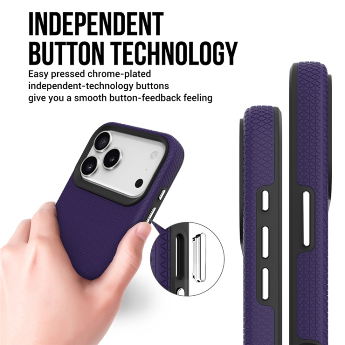 A-One Brand - iPhone 17 Pro Max Mobilskal MagSafe Protective TPU+PC - Lila