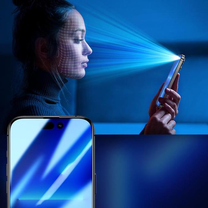Joyroom - Joyroom iPhone 14 Plus Härdat Glas Skärmskydd Privacy 2.5D