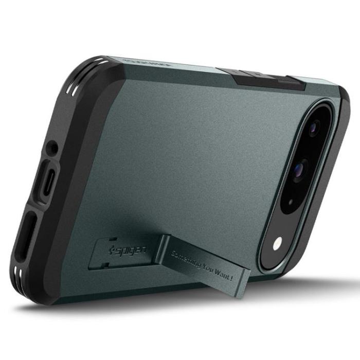UTGATT - Spigen Google Pixel 9/9 Pro Mobilskal Tough Armor - Abyss Grön