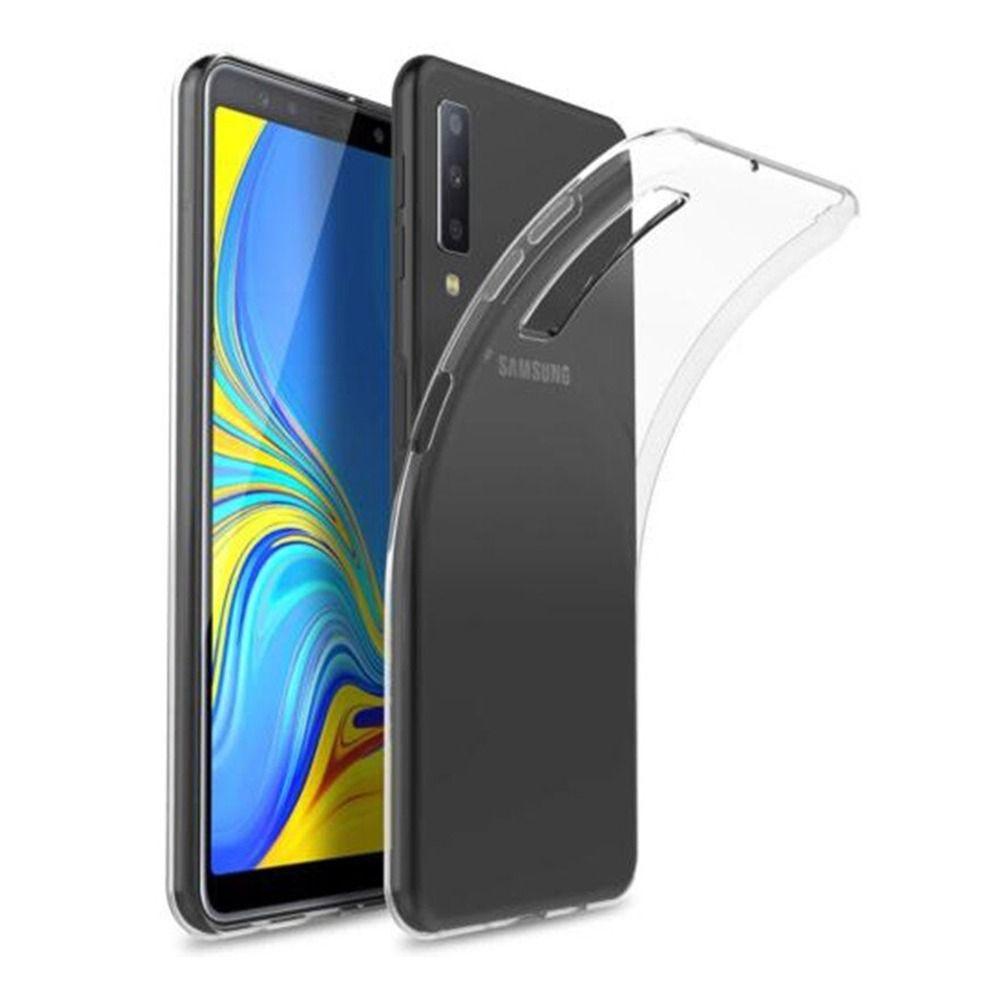 Samsung Galaxy A7 (2018) Skal Ultra Slim 0.5mm Transparent | 2353 | AlltMobil