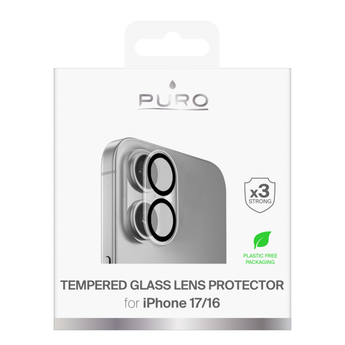 Puro - Puro iPhone 17 Härdat Glas Kameraskydd - Clear