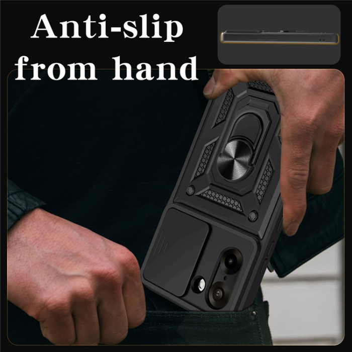 A-One Brand - OnePlus Nord CE5 Mobilskal Slide Camera Kickstand - Grön