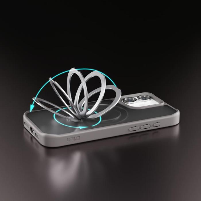 Etteri - Etteri iPhone 16 Mobilskal MagSafe Matt Ring - Grå