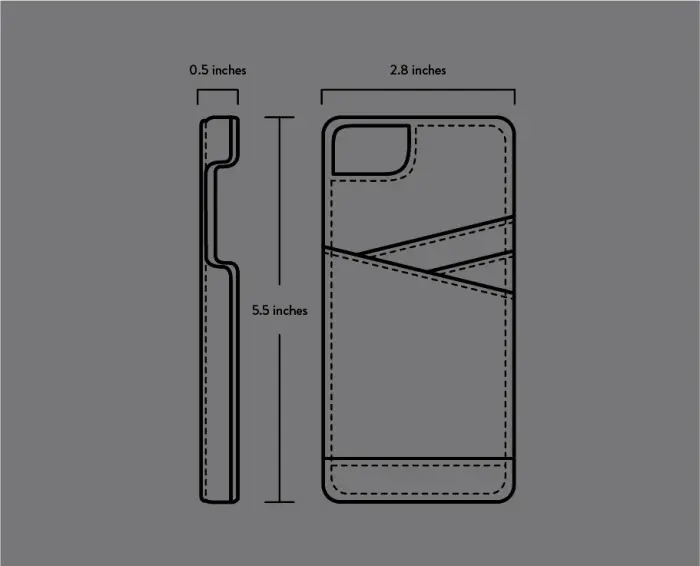 UTGATT5 - Sena Lugano Äkta Läder Skal till Apple iPhone 6 / 6S Plus - Svart