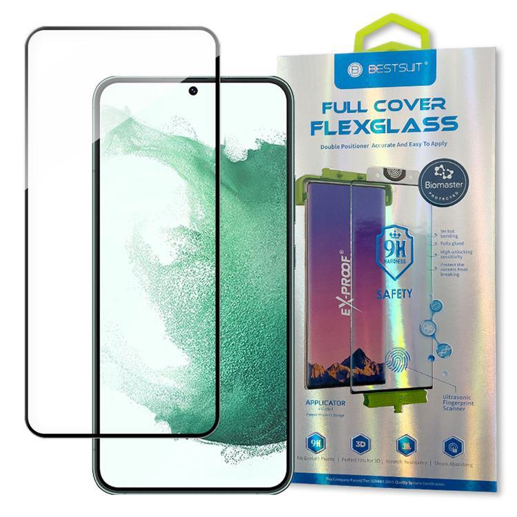 Bestsuit 3D Edge Nano Flexi Härdat glas Galaxy S22 Plus