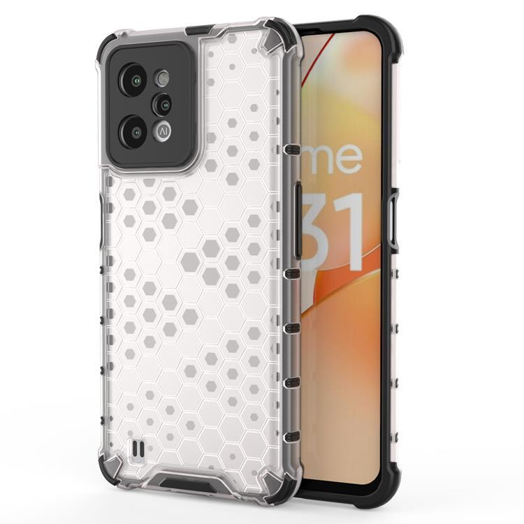 Realme C31 Skal Honeycomb Armored - Transparent | 2353 | AlltMobil