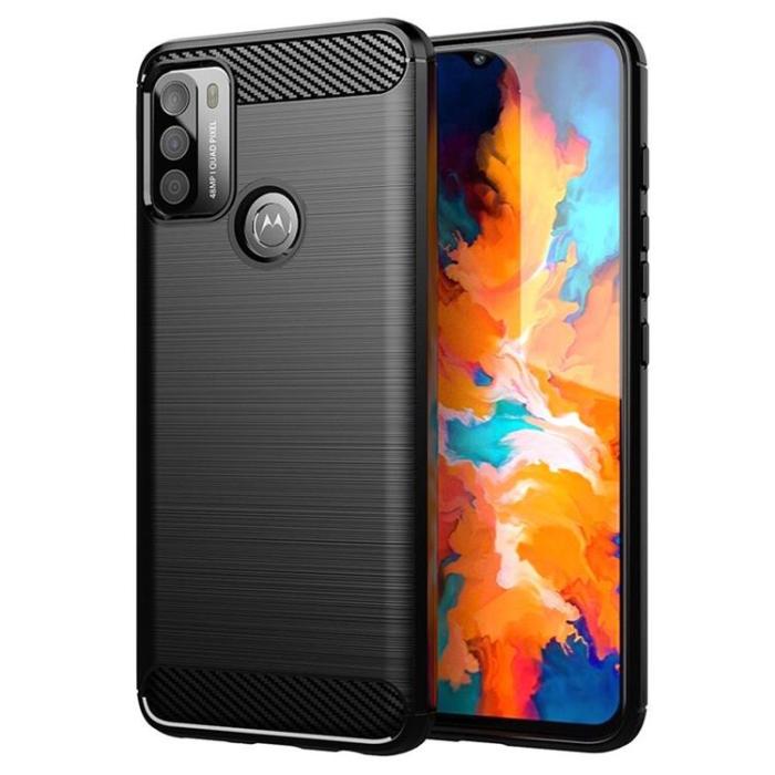 OEM - Motorola Edge 50 Pro Mobilskal Carbon - Svart