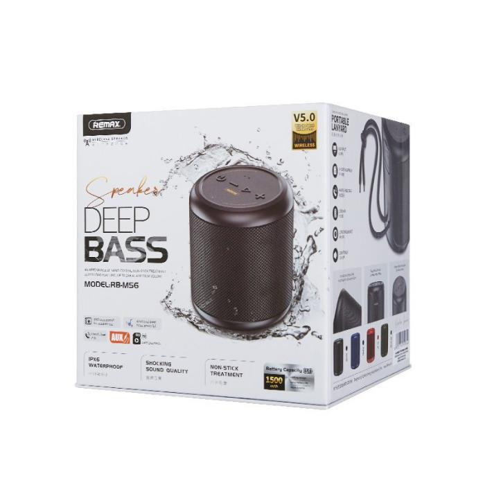 UTGATT1 - Remax Warriors Vattentät Trådlös Bluetooth 5.0 Högtalare 10W 1500mAh - Svart