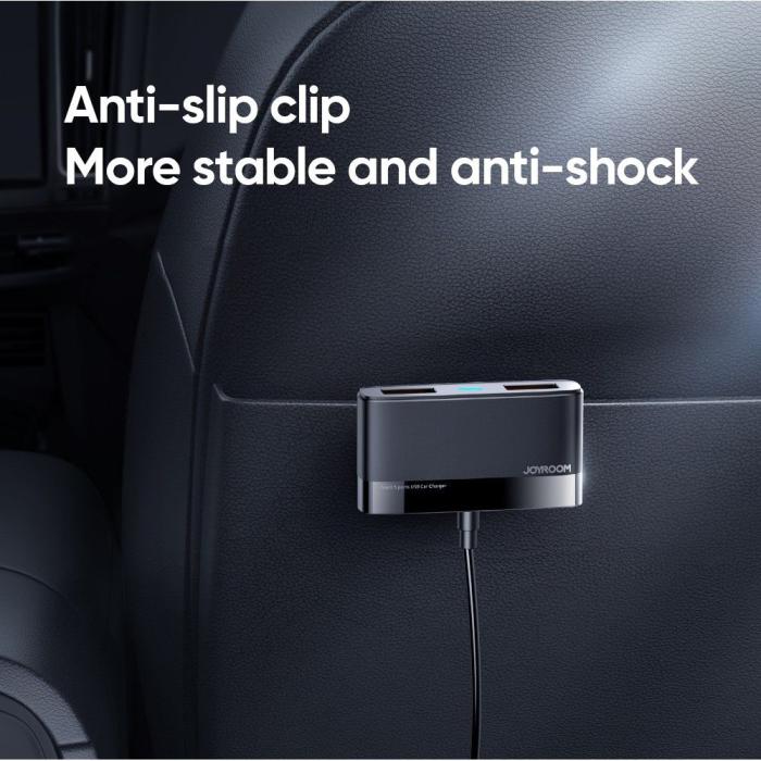 Joyroom - Joyroom - 5-Port Usb Bil Laddare - Svart