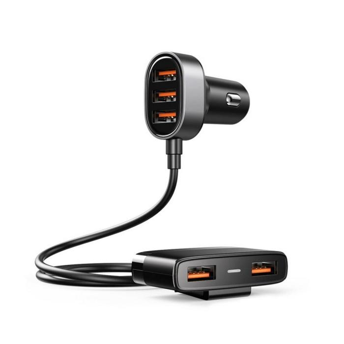 Joyroom - Joyroom - 5-Port Usb Bil Laddare - Svart
