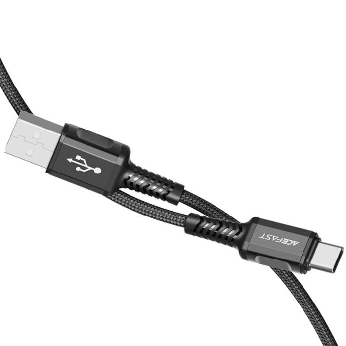 Acefast - Acefast USB-C till USB-A kabel 1.2m - Svart