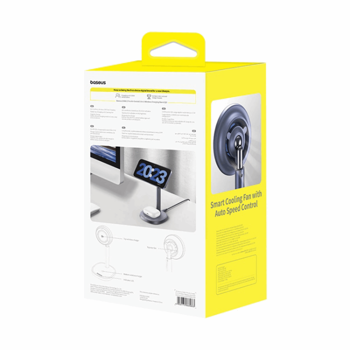 BASEUS - Baseus Qi2 20W MagSafe Trådlös Laddare 2-i-1 Orbit 2 Pro