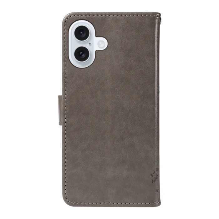 A-One Brand - iPhone 17 Plånboksfodral Tree Pattern - Grå