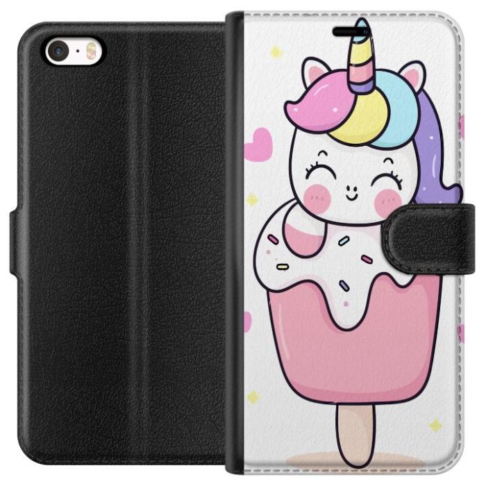 iSecrets - Plånboksfodral till Apple iPhone 5 med Glad enhörning