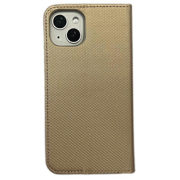 iPhone 14 / 13 Plånboksfodral Smart Magnet - Guld