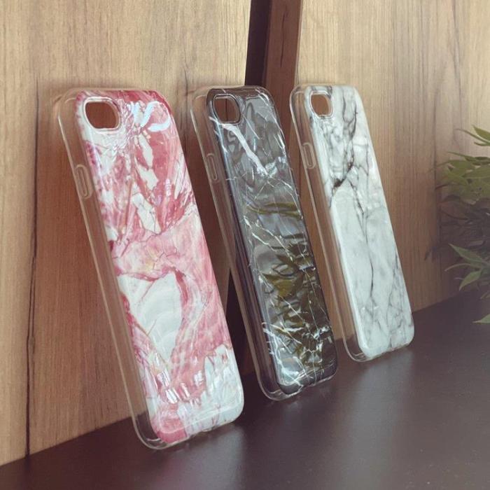 Wozinsky - Wozinsky Marble Skal Xiaomi Mi Note 10 Lite - Vit